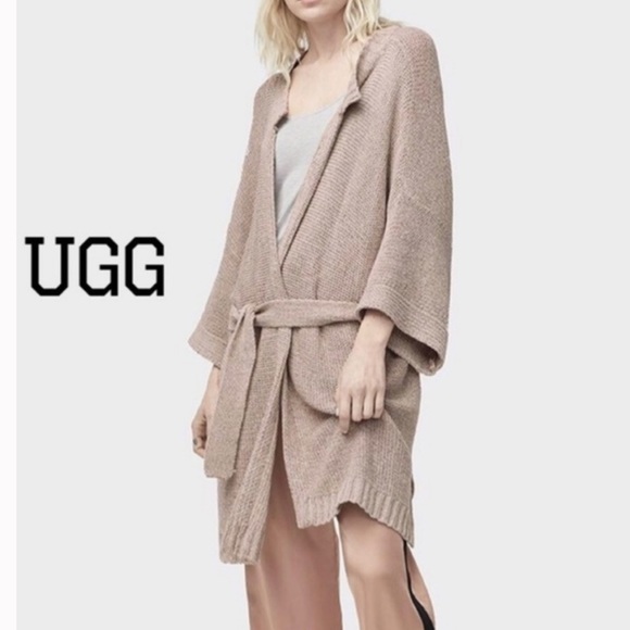 UGG Sweaters - UGG tan loose belted cardigan
